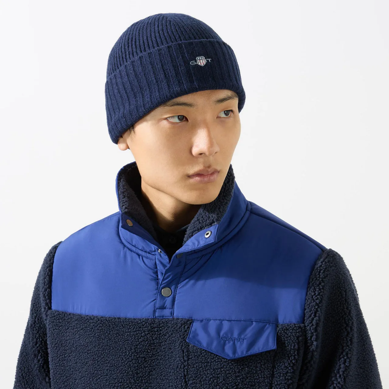 GANT Logo Shield Beanie Hat - 410