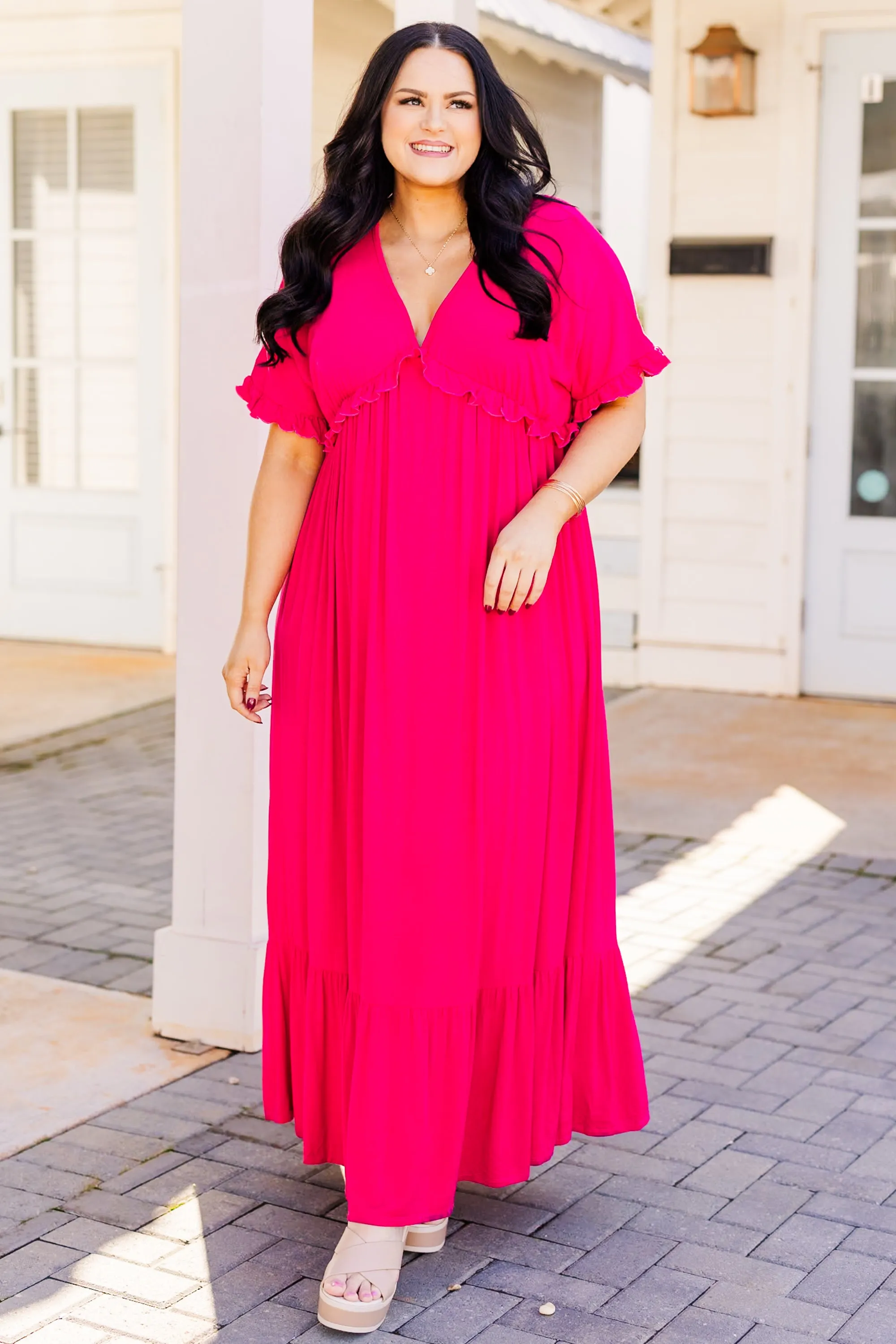 Help Me Find Love Dress, Fuchsia