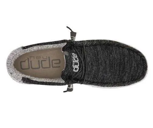 Hey Dude Men’s Wally Stretch Shoes – Meteorite