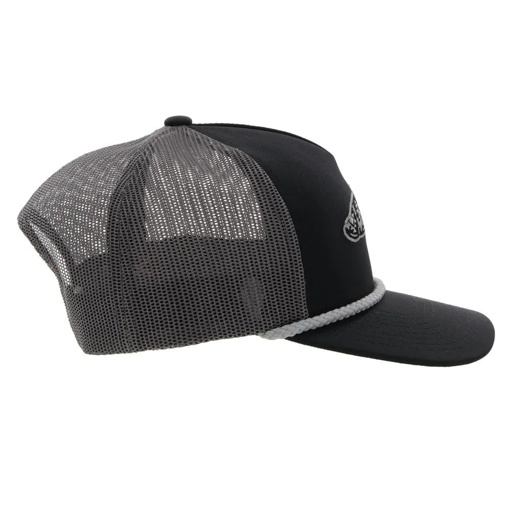 HOOEY HABITAT BLACK/CHARCOAL HAT