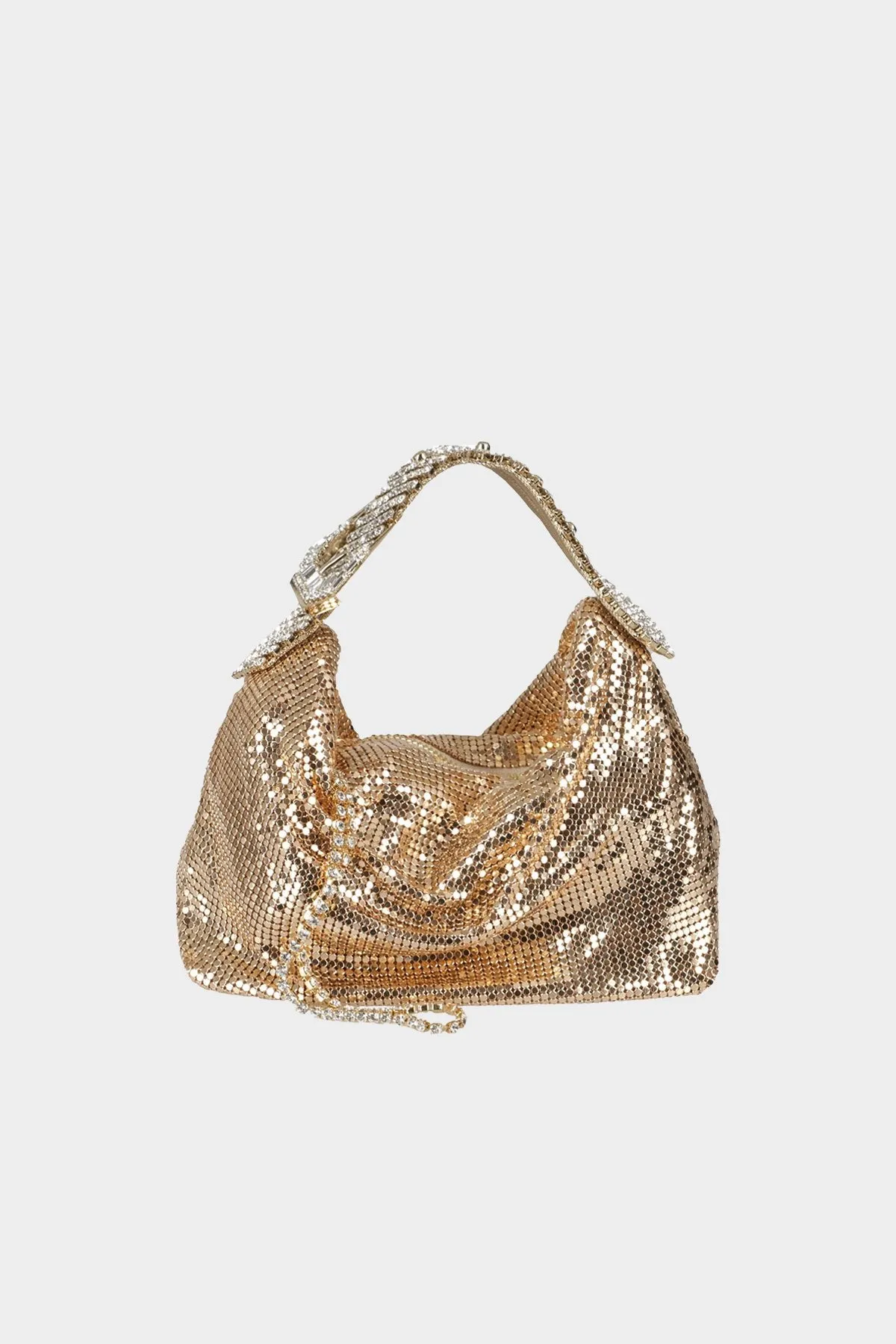 Jill Metal Mesh Bag in Gold