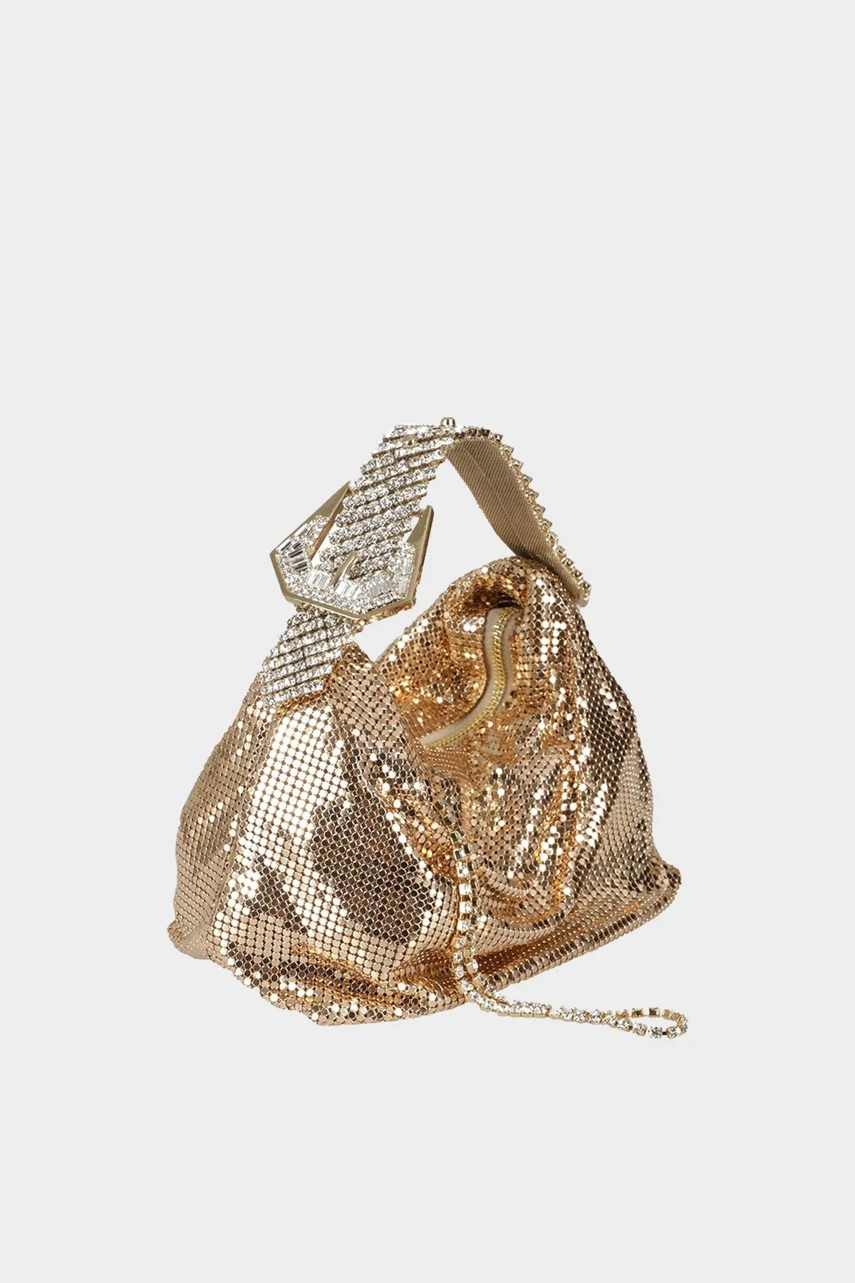 Jill Metal Mesh Bag in Gold