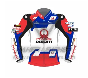 Johan Zarco Ducati leather motorcycle jacket 2022