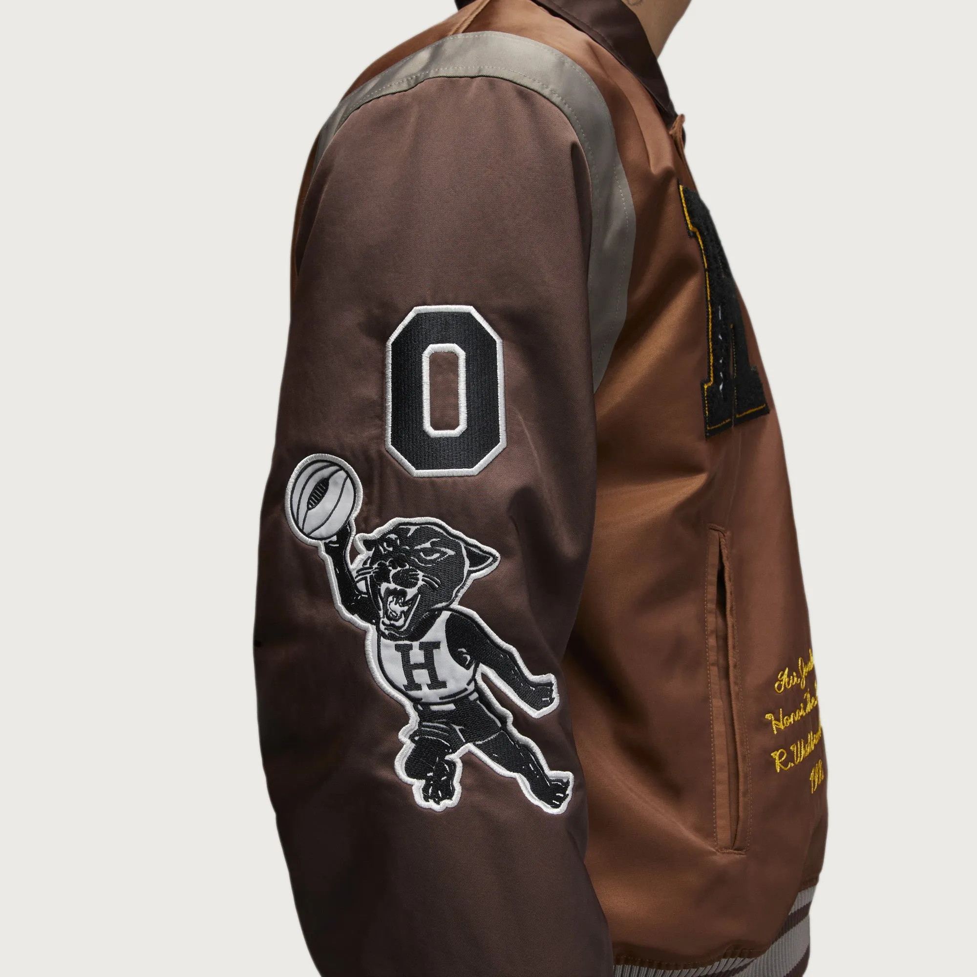 Jordan x HTG Varsity Jacket - Pecan / Moon Fossil