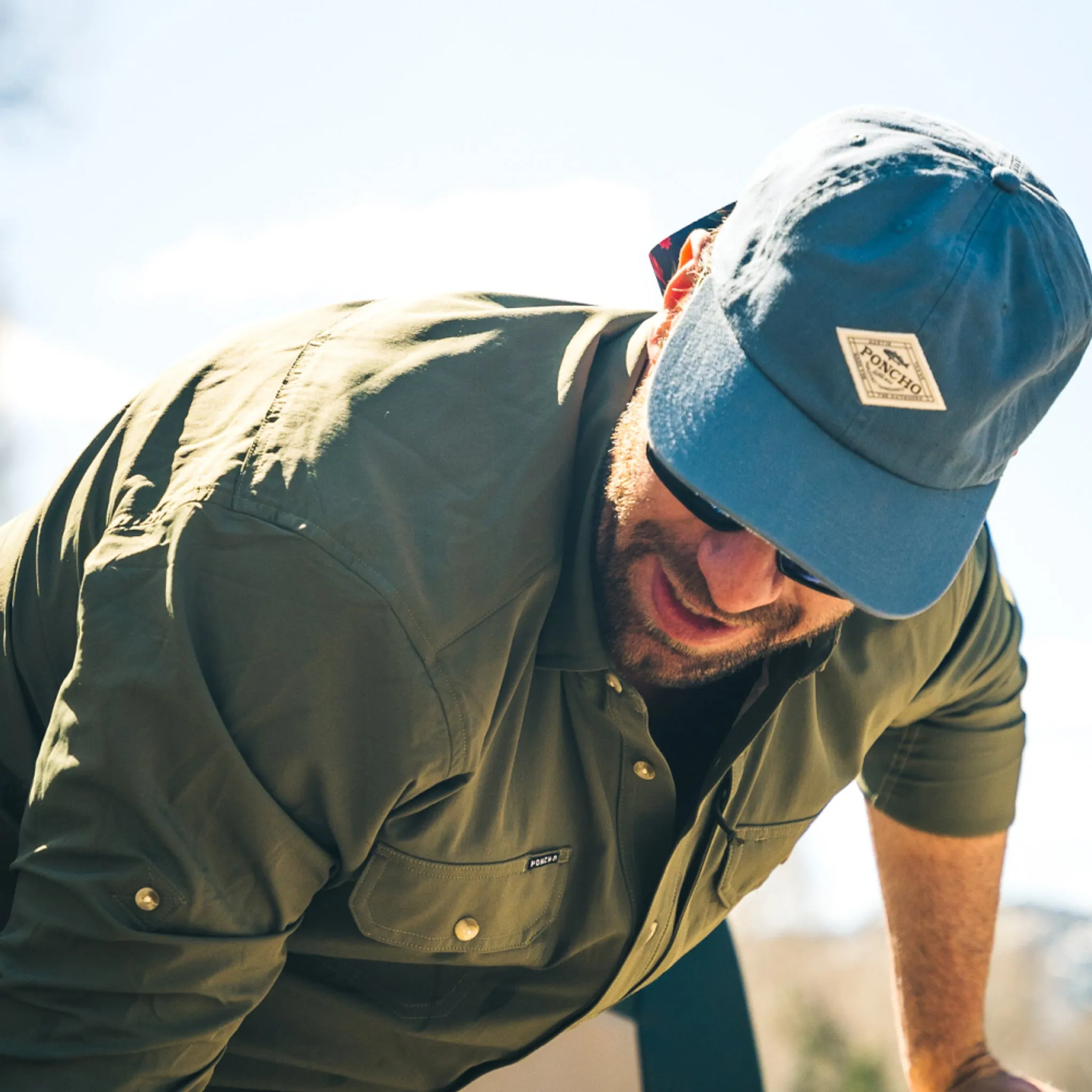 Lake Blue Diamond Patch Hat