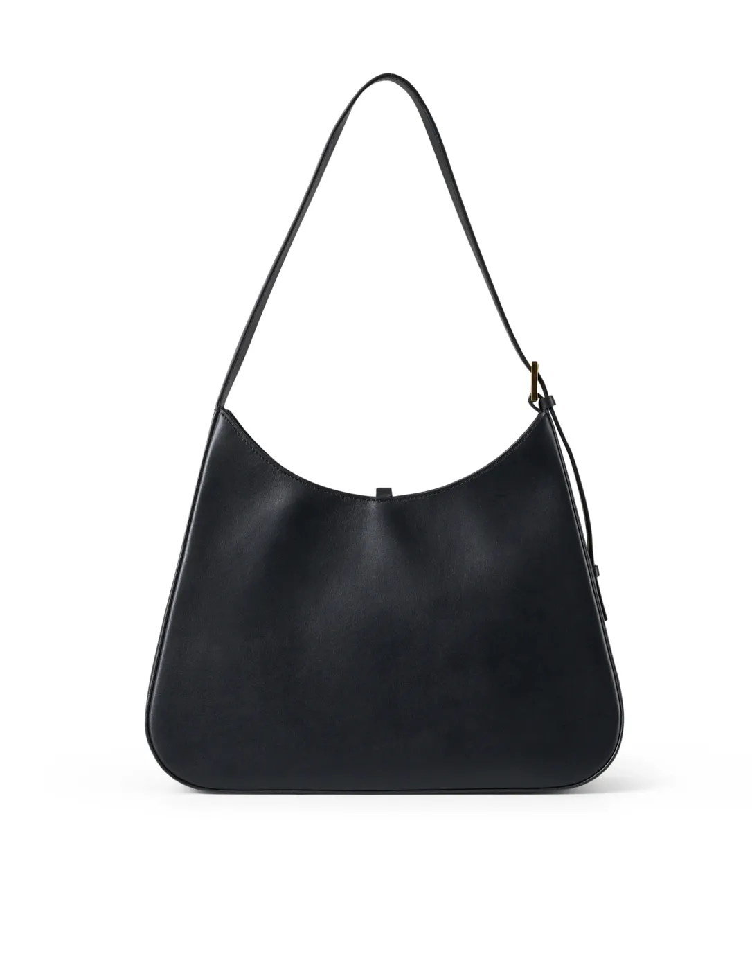 Large Tokyo Black Leather Shoulder Bag