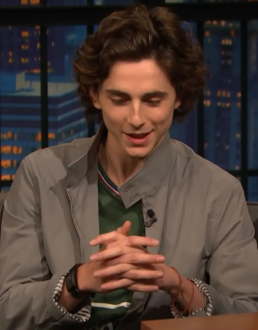 Late Night with Seth Meyers Timothee Chalamet Jacket - ujackets.com