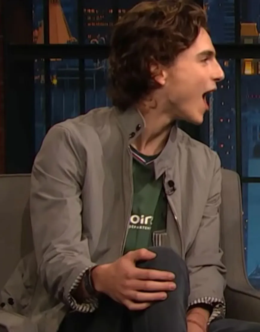 Late Night with Seth Meyers Timothee Chalamet Jacket - ujackets.com