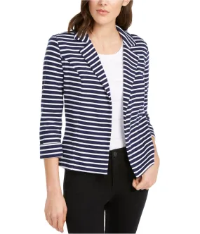 Maison Jules Womens Knit Breton Blazer Jacket