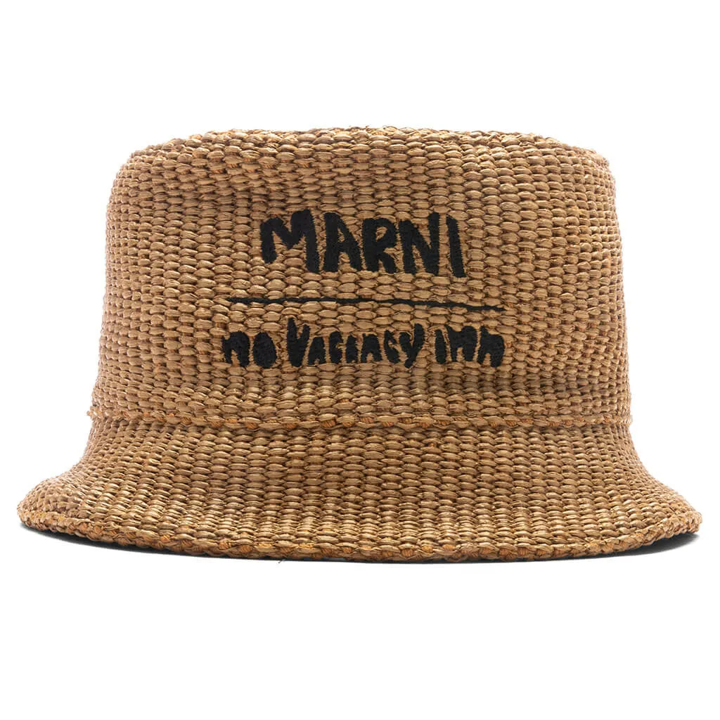 Marni x No Vacancy Inn Bucket Hat - Caramel