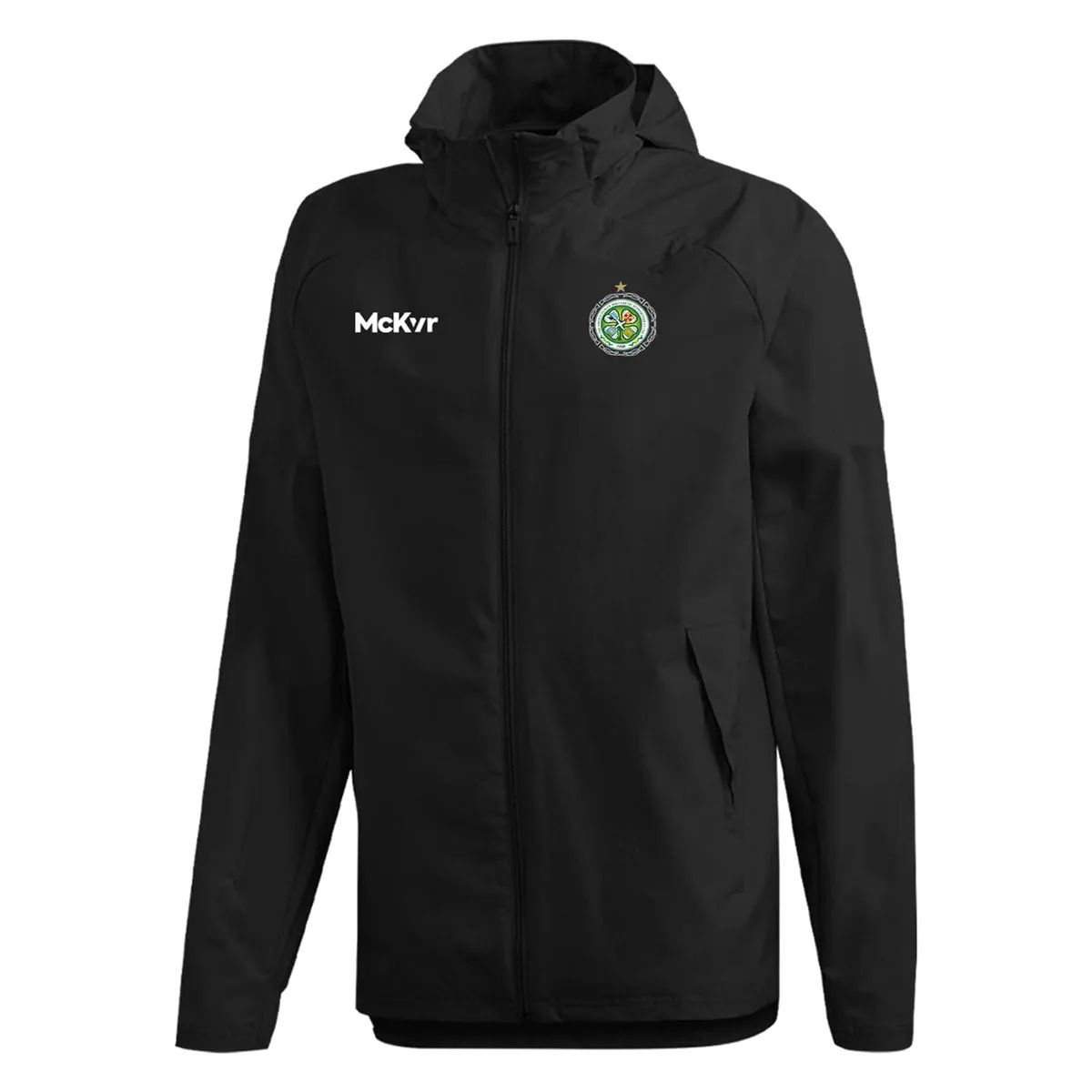 Mc Keever The Association of Irish Celtic Supporters Clubs Core 22 Rain Jacket - Adult - Black