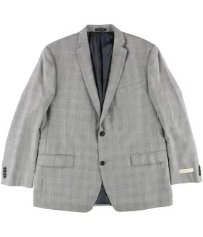 Michael Kors Mens Plaid Two Button Blazer Jacket, TW2