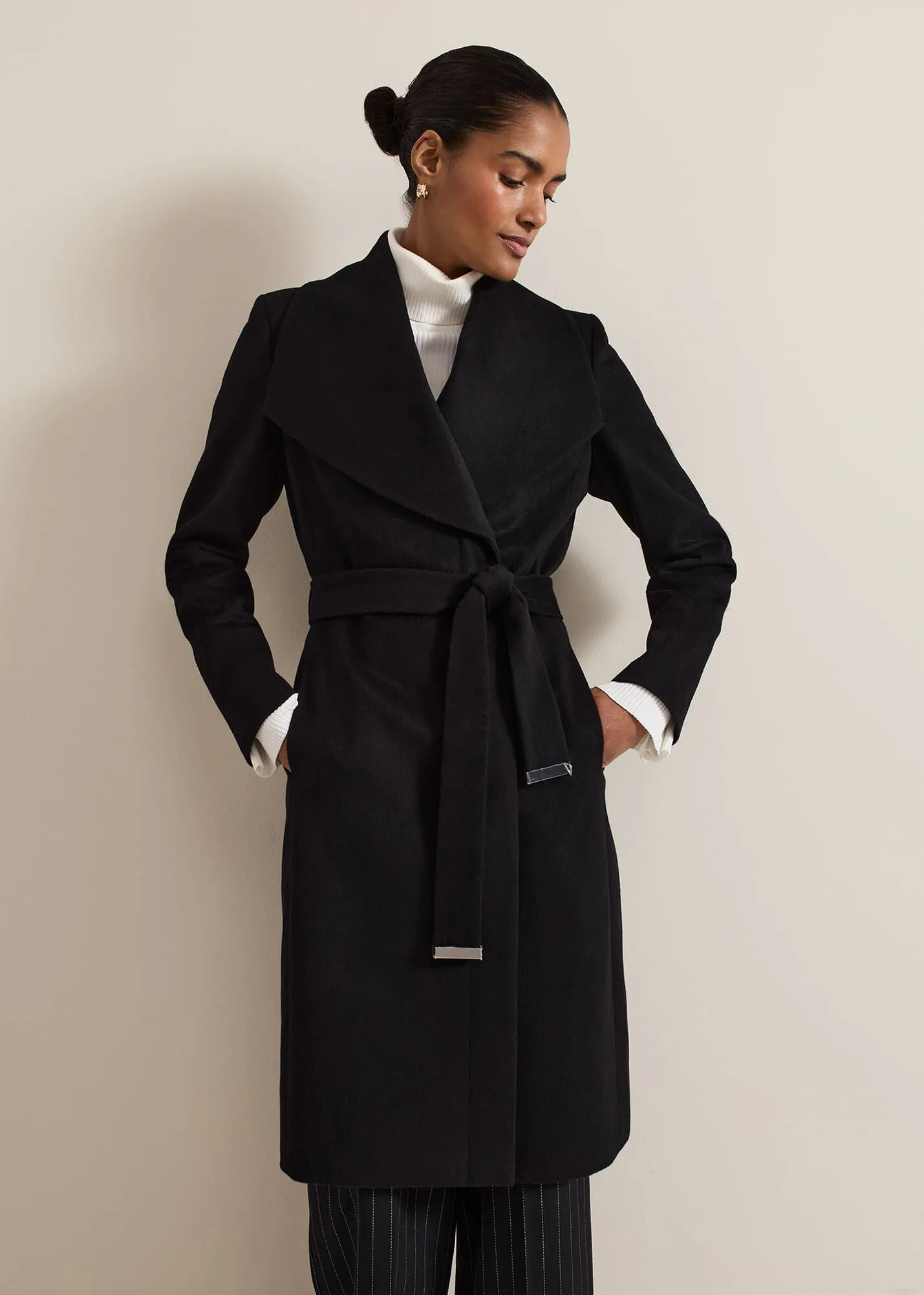 Nicci Wool Belted Coat