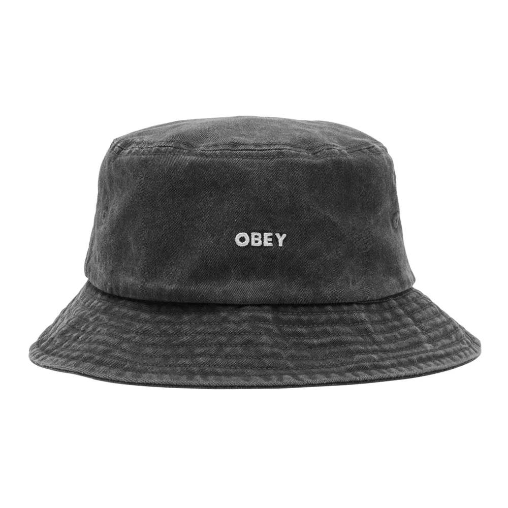 OBEY BOLD PIGMENT BUCKET HAT // PIGMENT BLACK