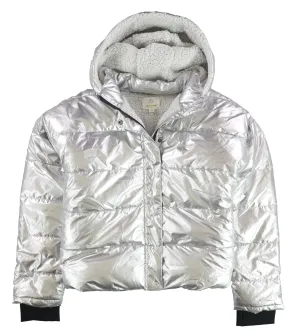 Offline Womens Hooded Foil Puffer Jacket