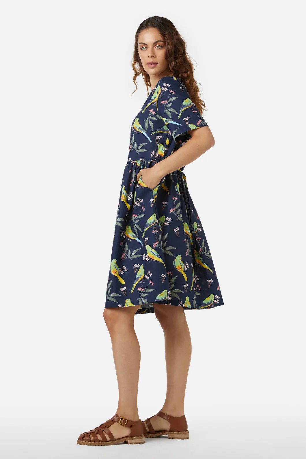 Parrot Smock Dress