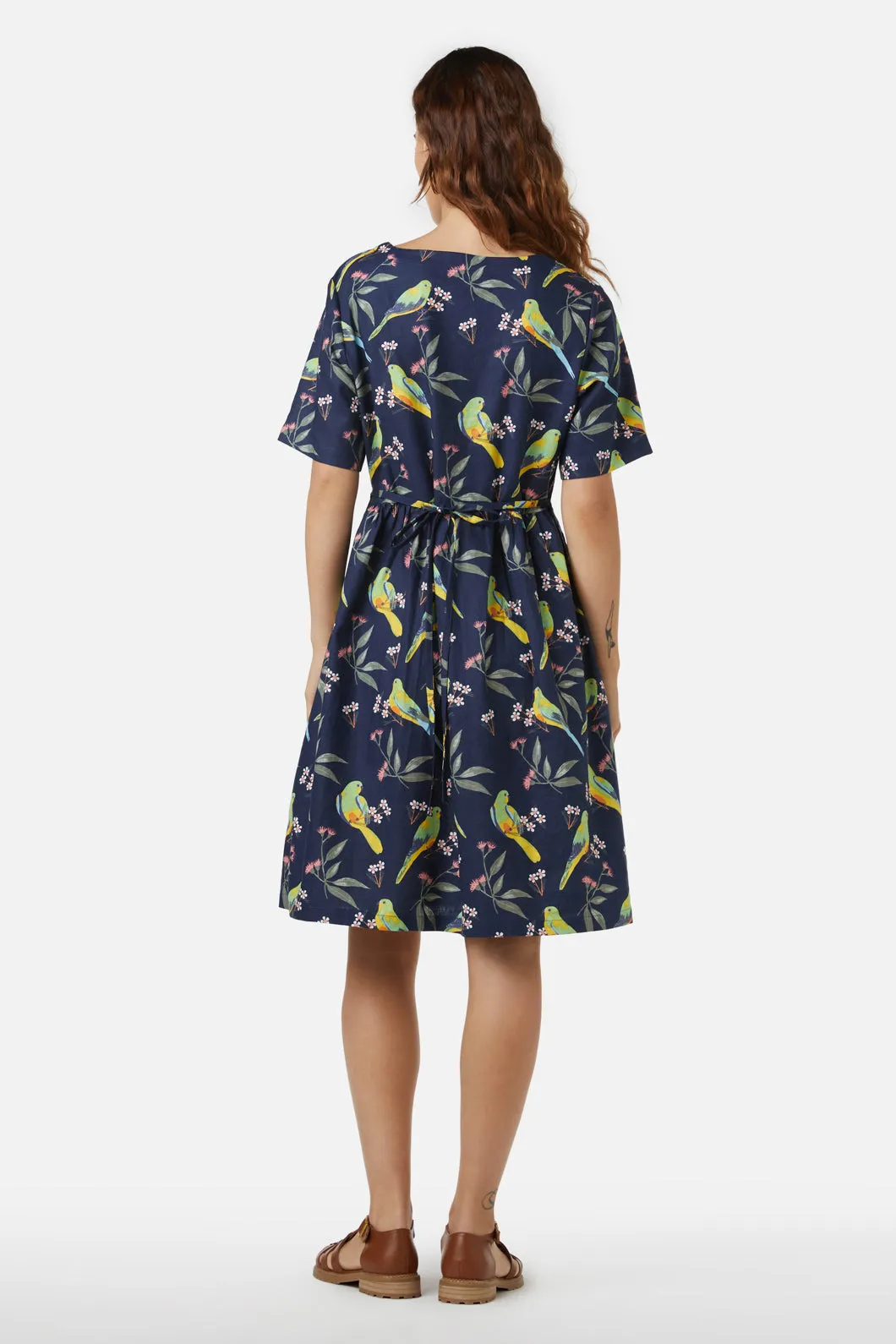 Parrot Smock Dress