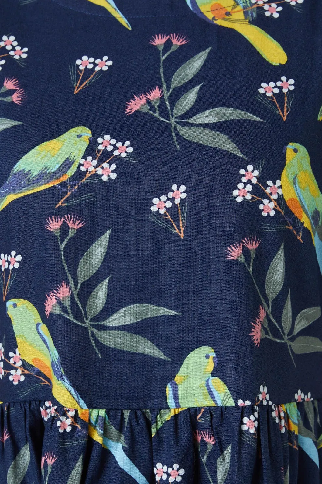 Parrot Smock Dress