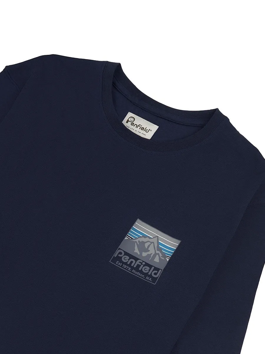 Penfield Back Graphic L/S T-Shirt - Navy Blazer