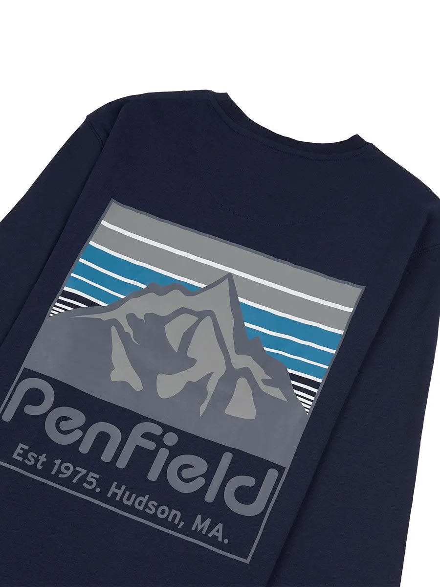 Penfield Back Graphic L/S T-Shirt - Navy Blazer