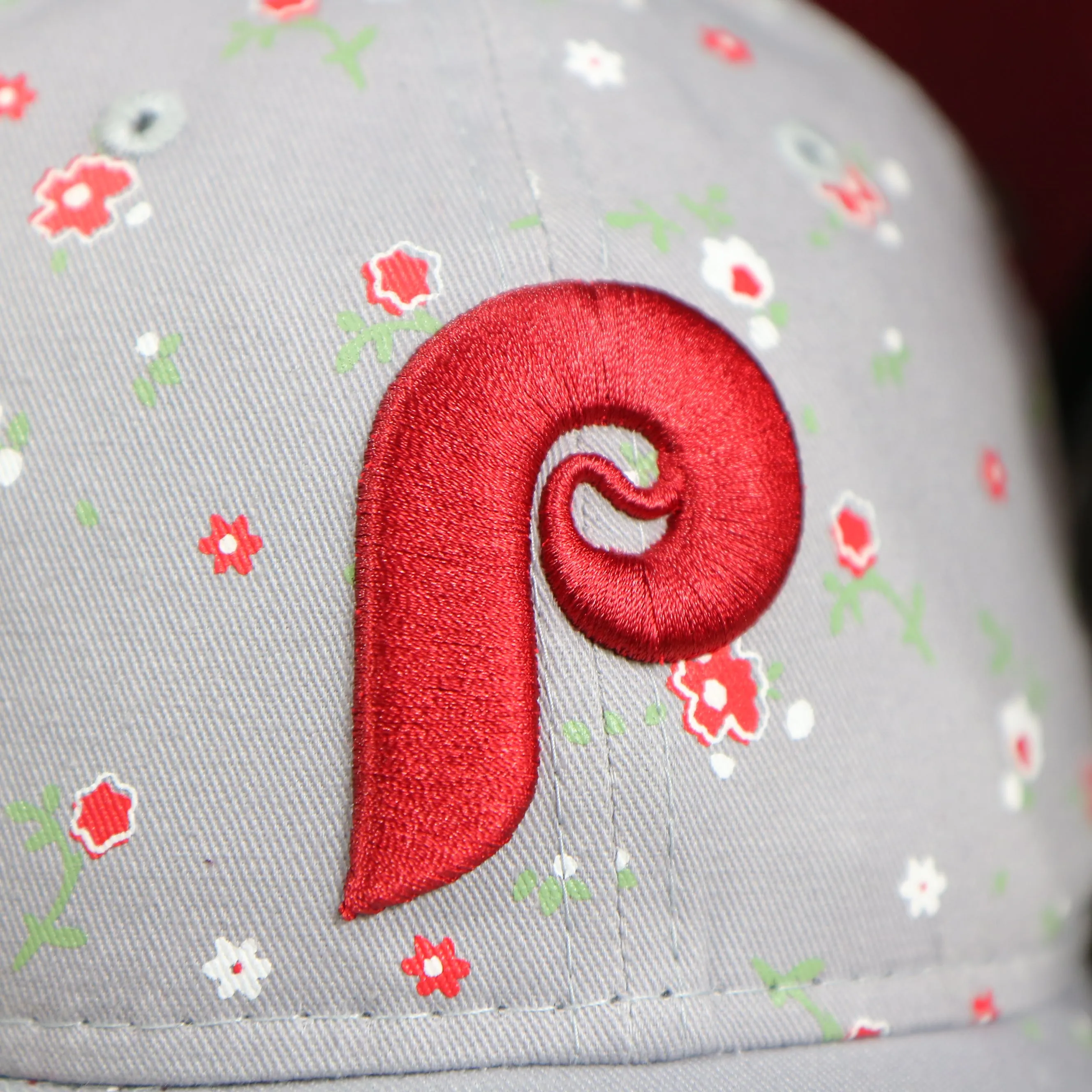 Philadelphia Phillies Ladies Cooperstown Floral Bloom Micro Flower Pattern 9Twenty Dad Hat | Womens Floral Phillies Hat