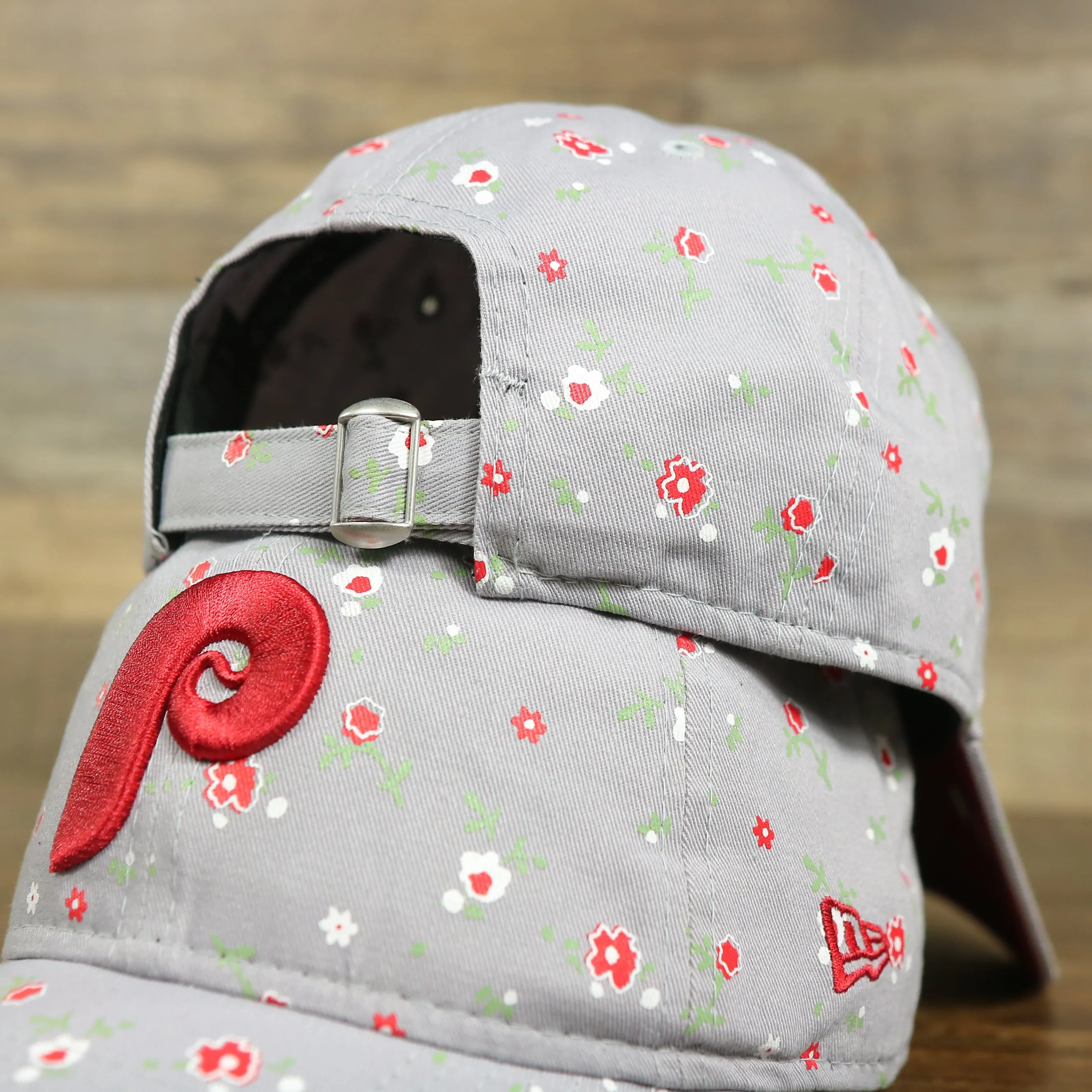 Philadelphia Phillies Ladies Cooperstown Floral Bloom Micro Flower Pattern 9Twenty Dad Hat | Womens Floral Phillies Hat