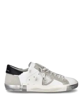 Philippe Model Sneaker Uomo Prsx Low Bianco Argento