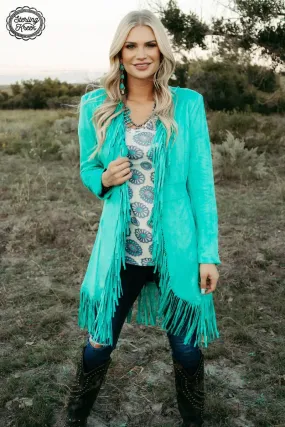 PLUS Scottsdale Suede Turquoise Jacket