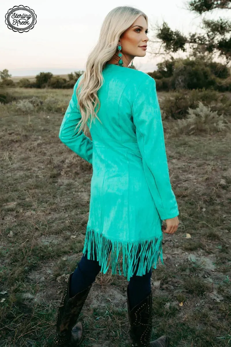 PLUS Scottsdale Suede Turquoise Jacket