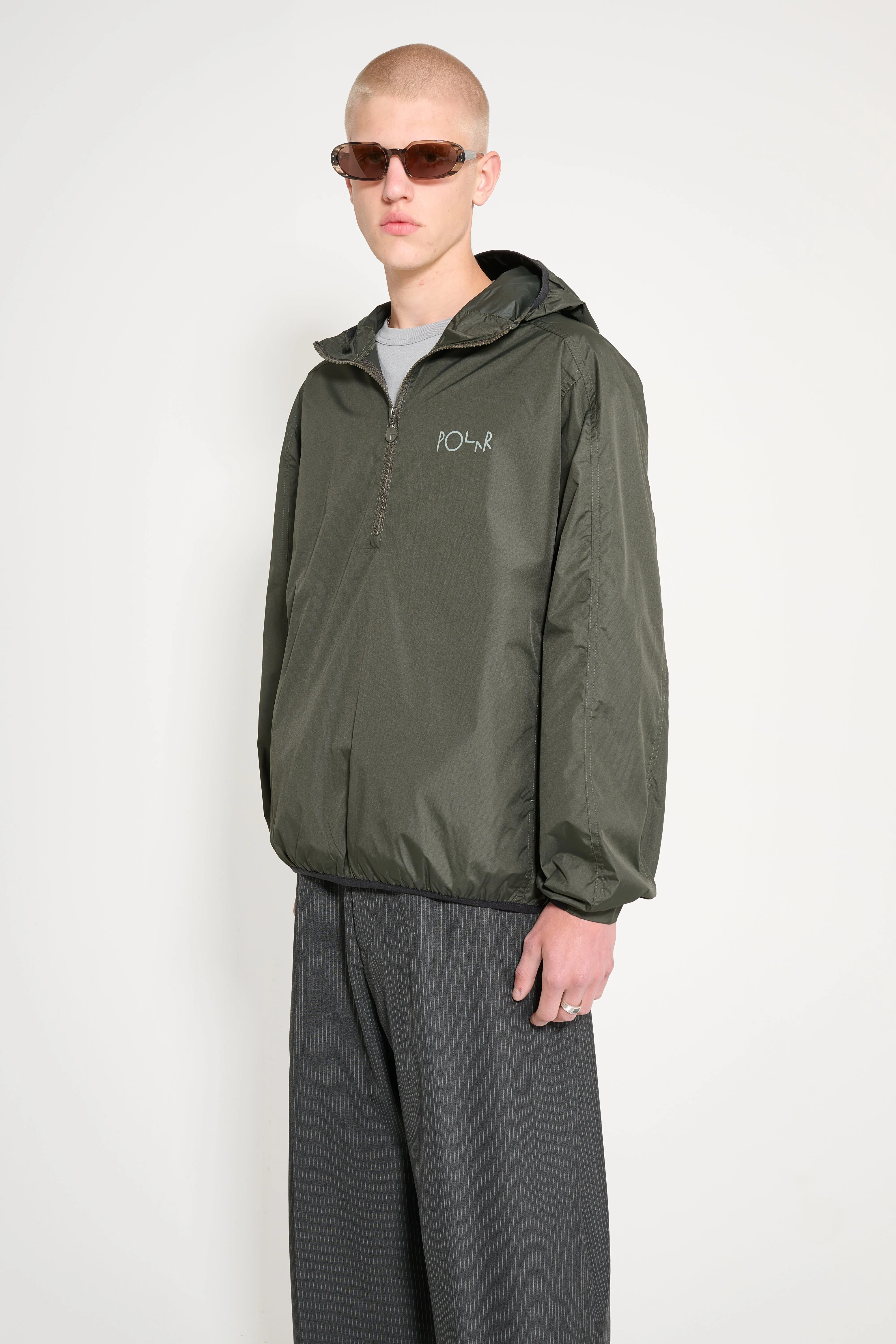 Polar Skate Co. Packable Anorak Jacket Dirty Black