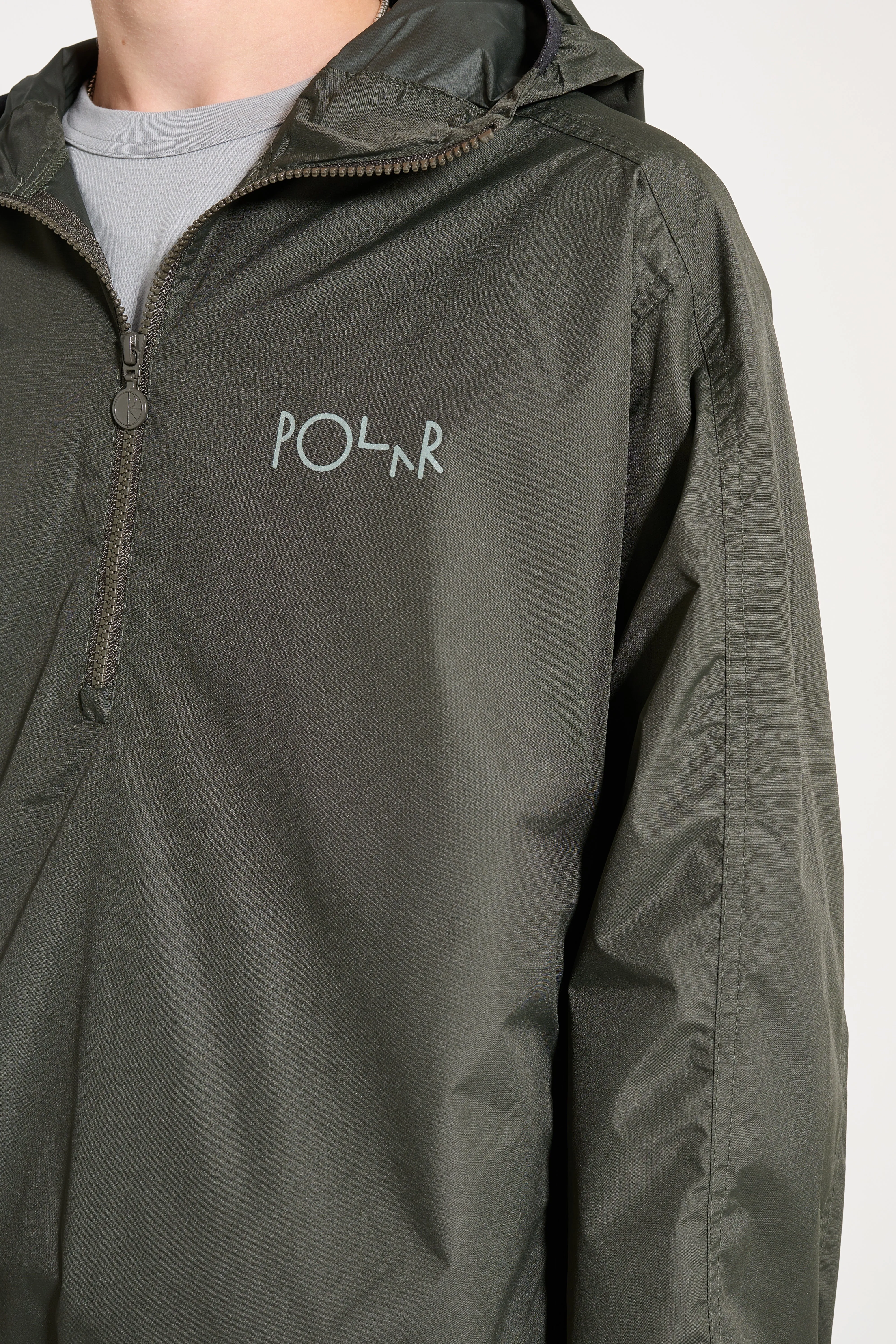 Polar Skate Co. Packable Anorak Jacket Dirty Black