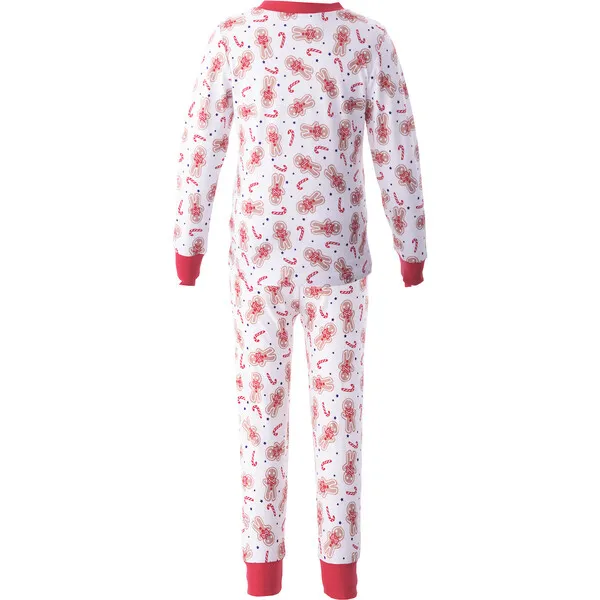 Rachel Riley Gingerbread Pajamas, Red