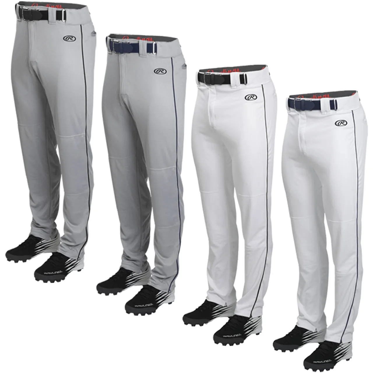 Rawlings Launch Semi-Relaxed Fit Adult Piped Baseball Pants LNCHSRP