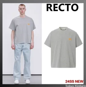 RECTO  |Street Style Cotton Logo T-Shirts