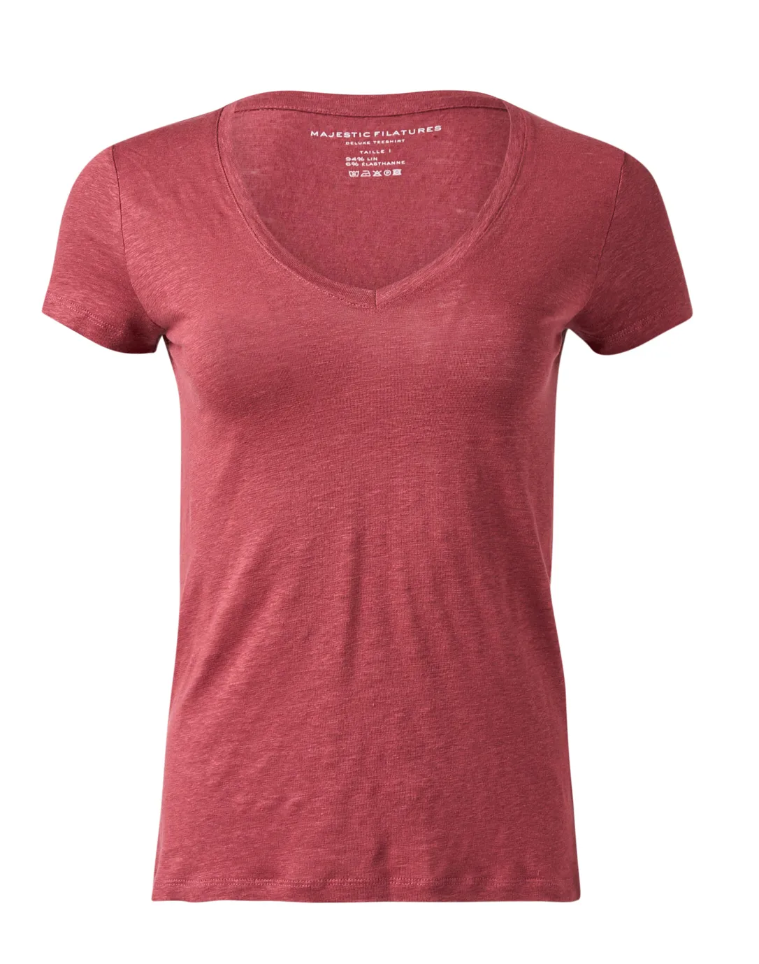 Red Linen Tee