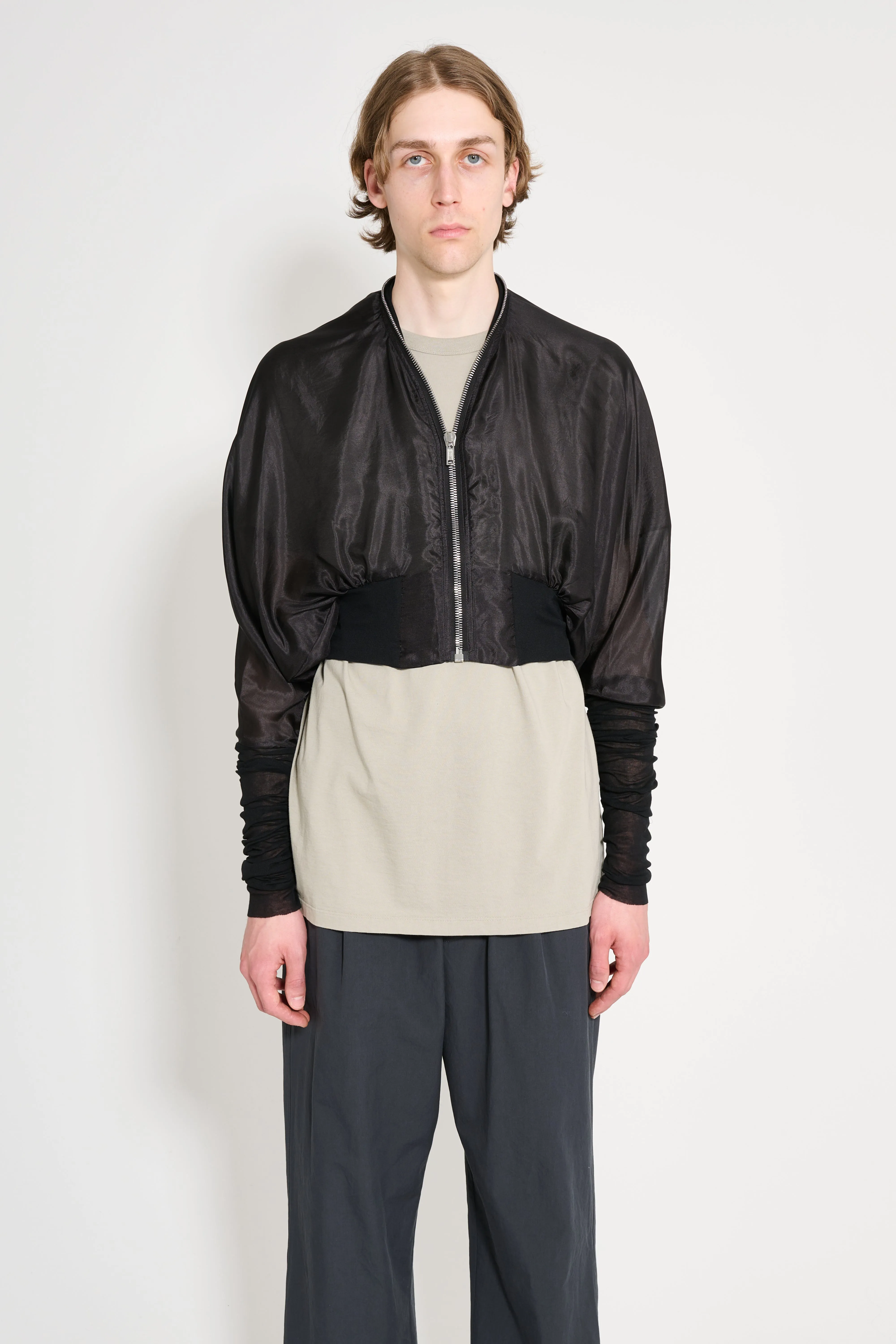 Rick Owens Batwing Flight Jacket Black