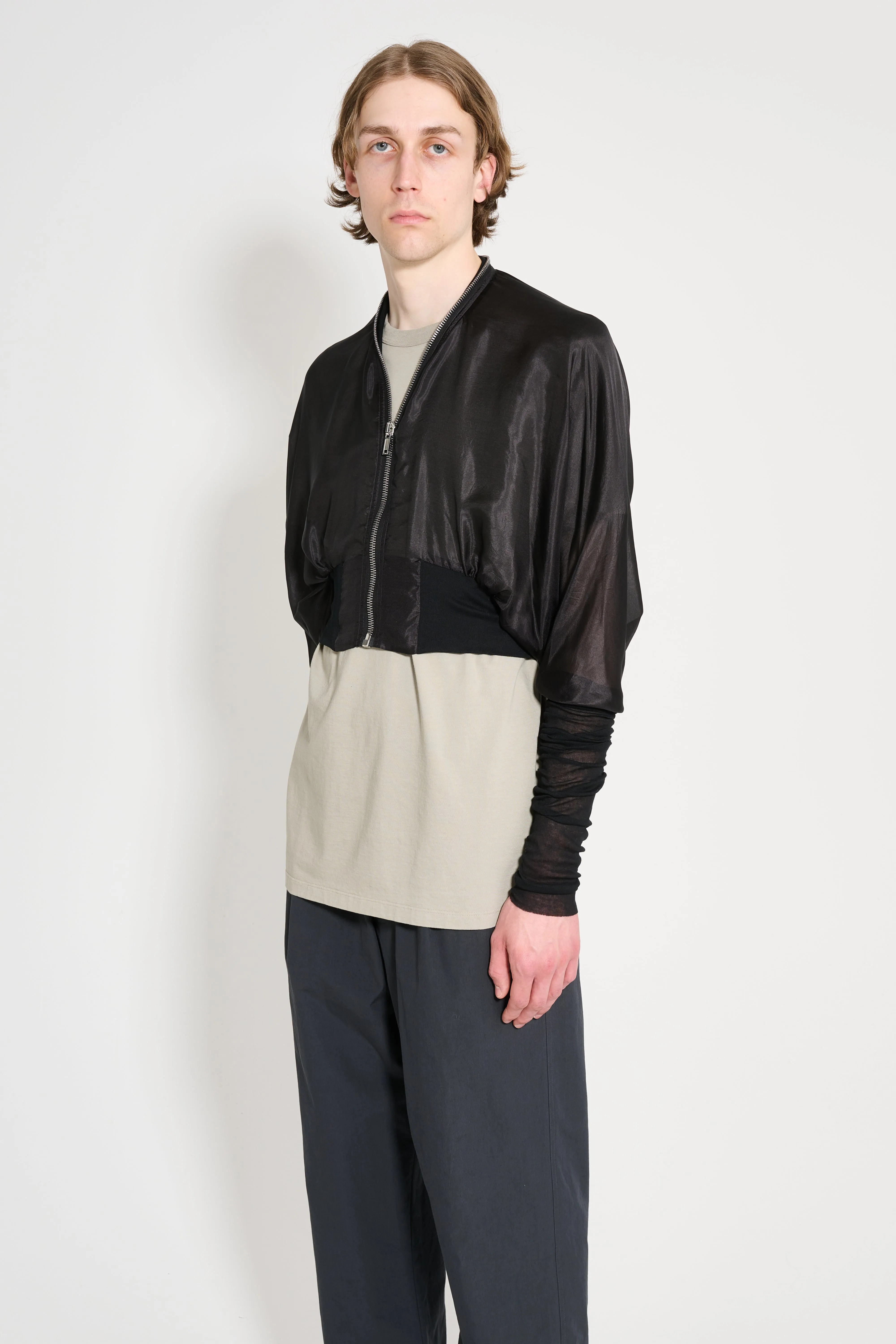 Rick Owens Batwing Flight Jacket Black