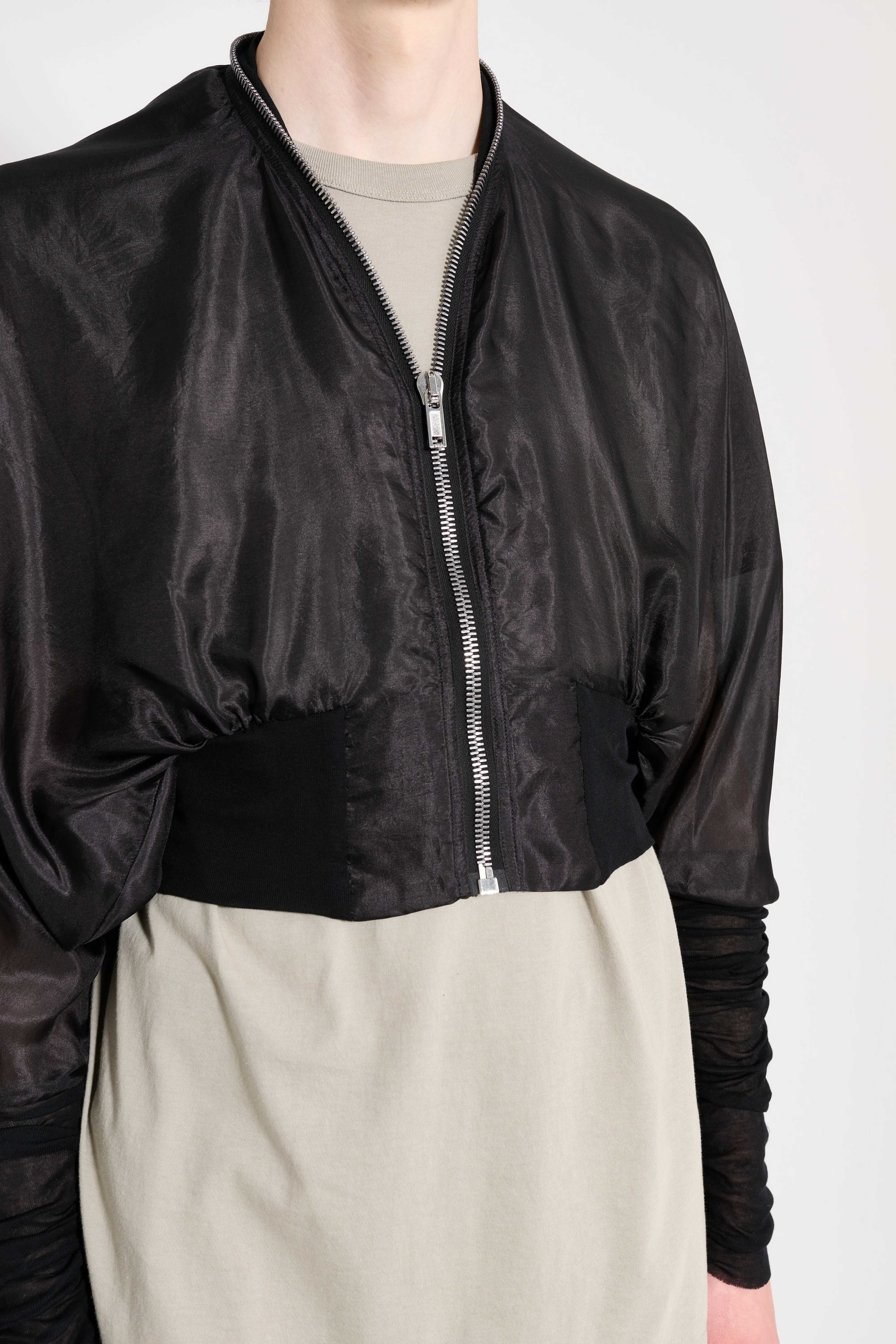 Rick Owens Batwing Flight Jacket Black