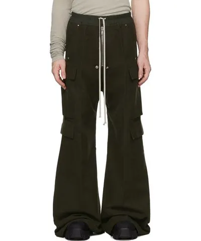 Rick Owens Green Porterville Cargobelas Cargo Pants