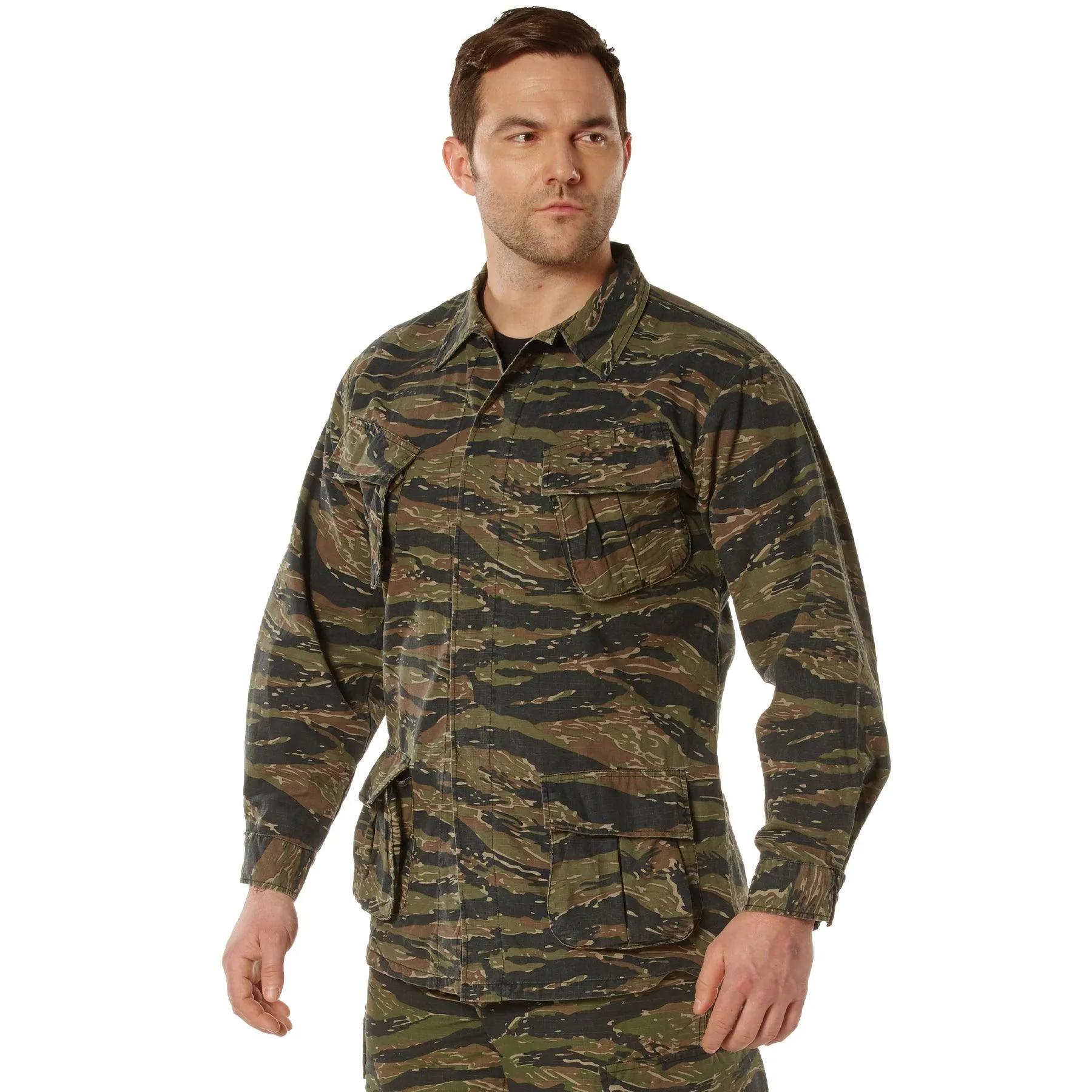 Rothco Mens Vintaged Vietnam Military Fatigue Shirt