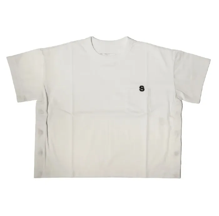 sacai  |Unisex U-Neck Plain Cotton Short Sleeves Logo Designers