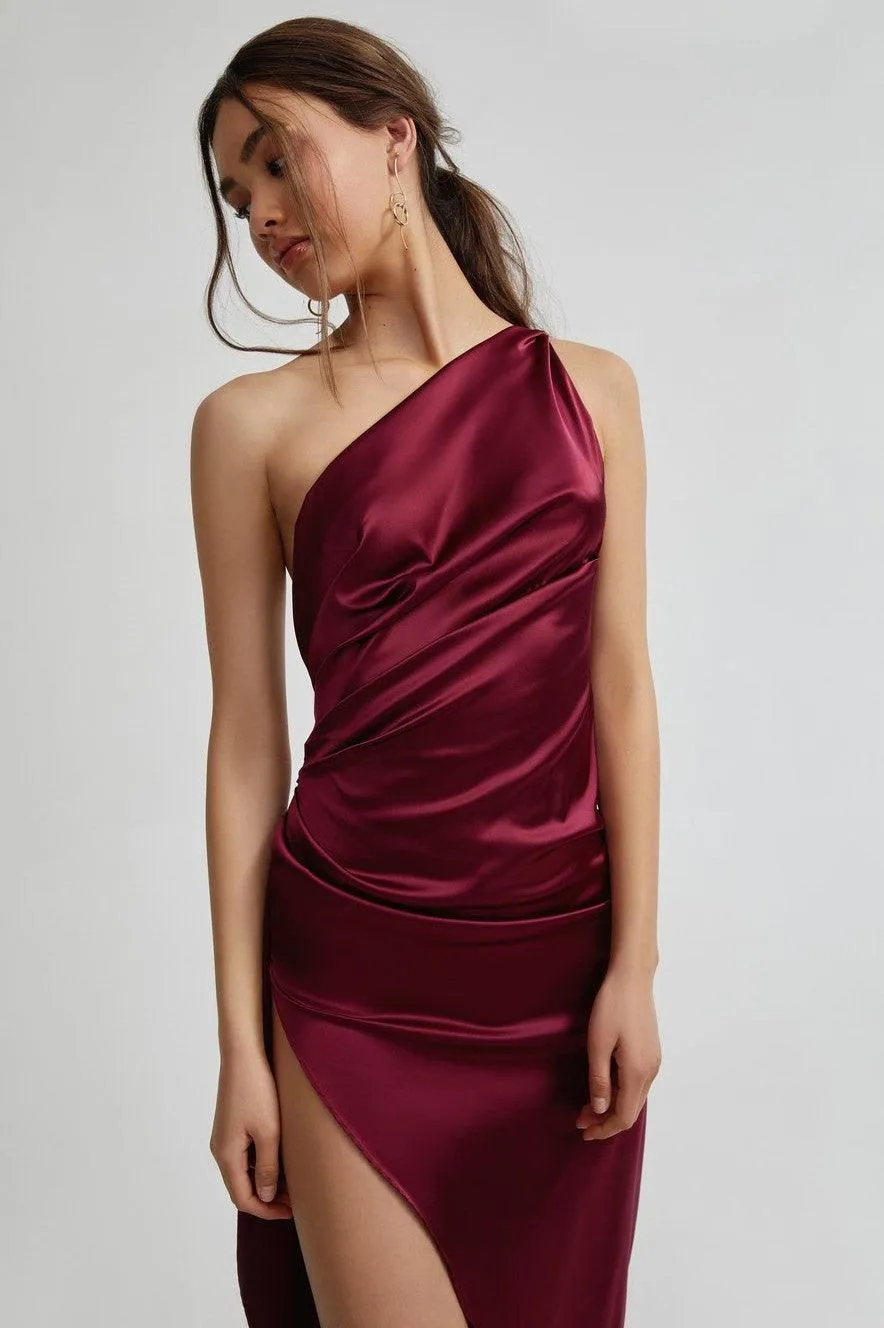 Samira Dress - Burgundy