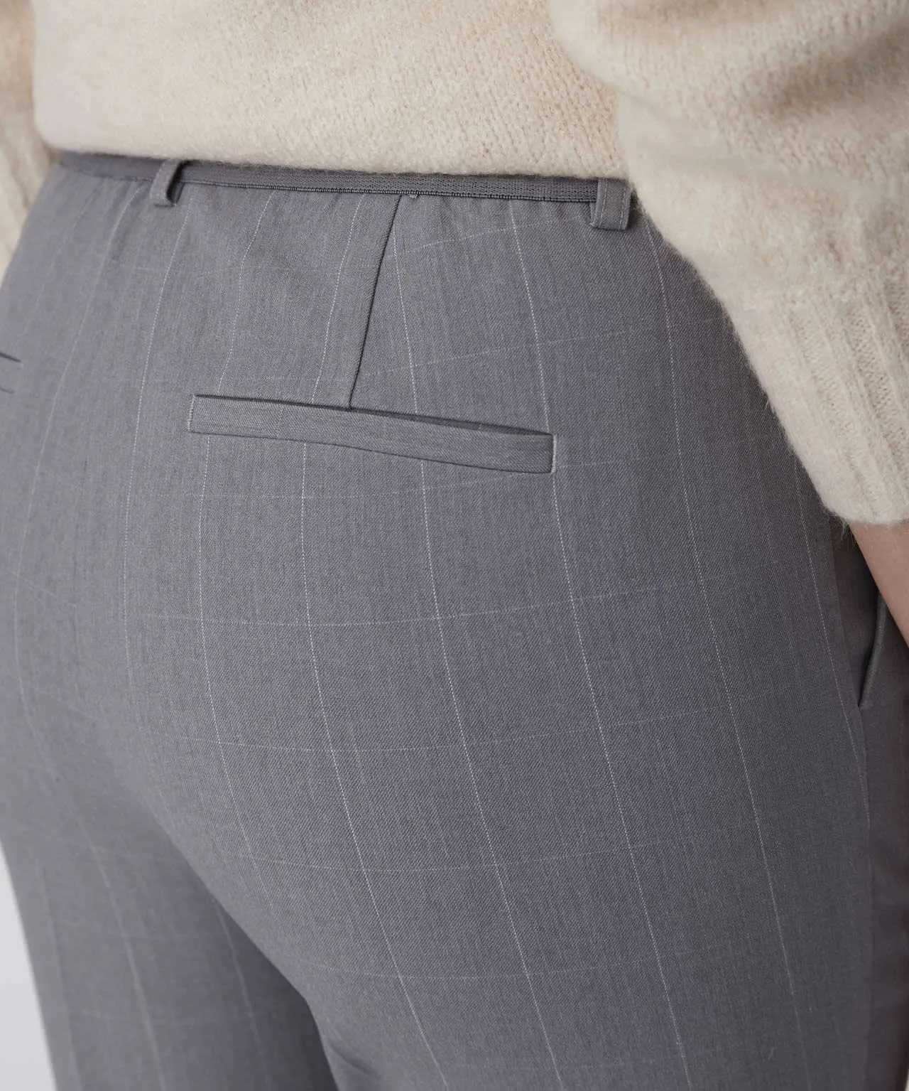 Slim Leg Check Trousers