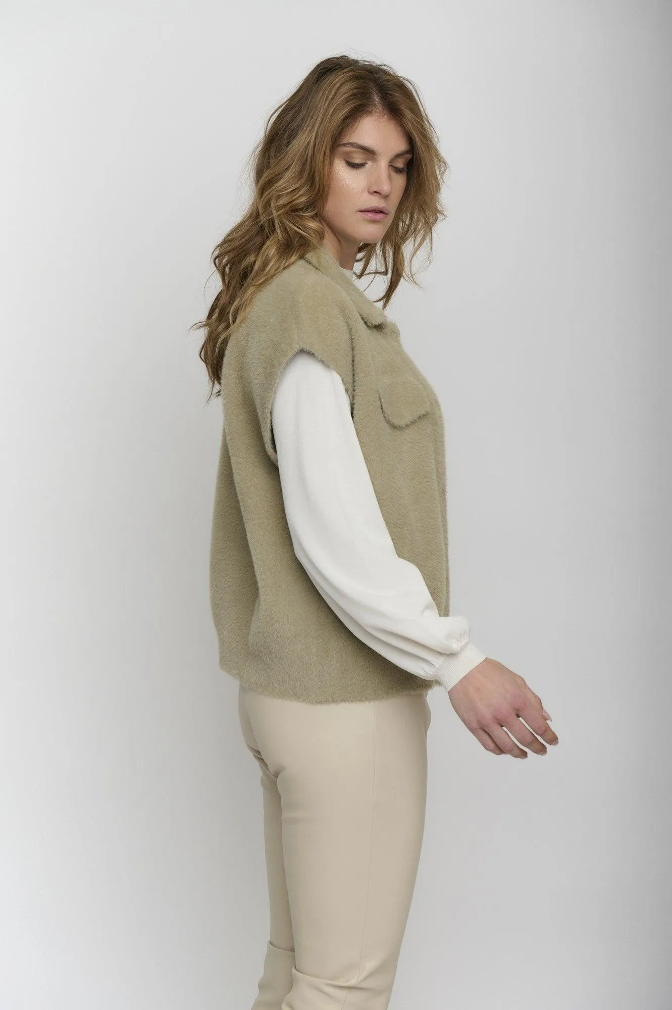 Soft knit Gilet Mieka