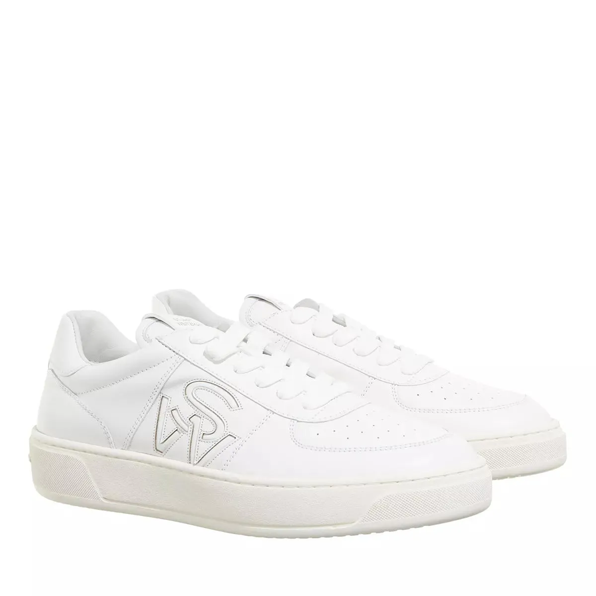 Stuart Weitzman  SW COURTSIDE LOGO SNEAKER White