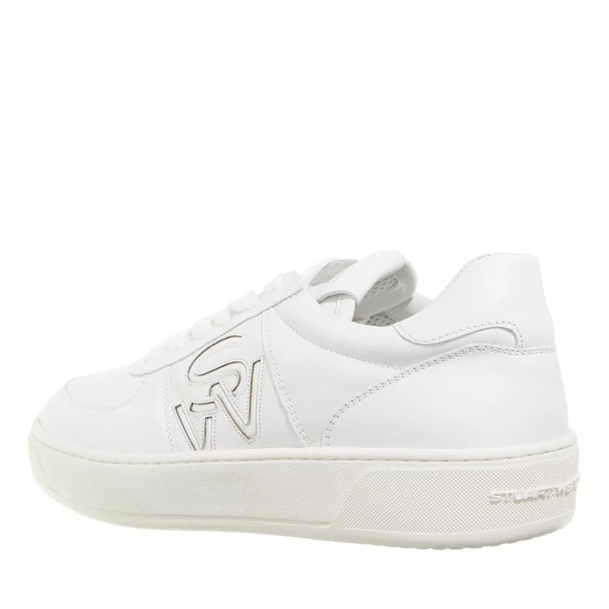 Stuart Weitzman  SW COURTSIDE LOGO SNEAKER White