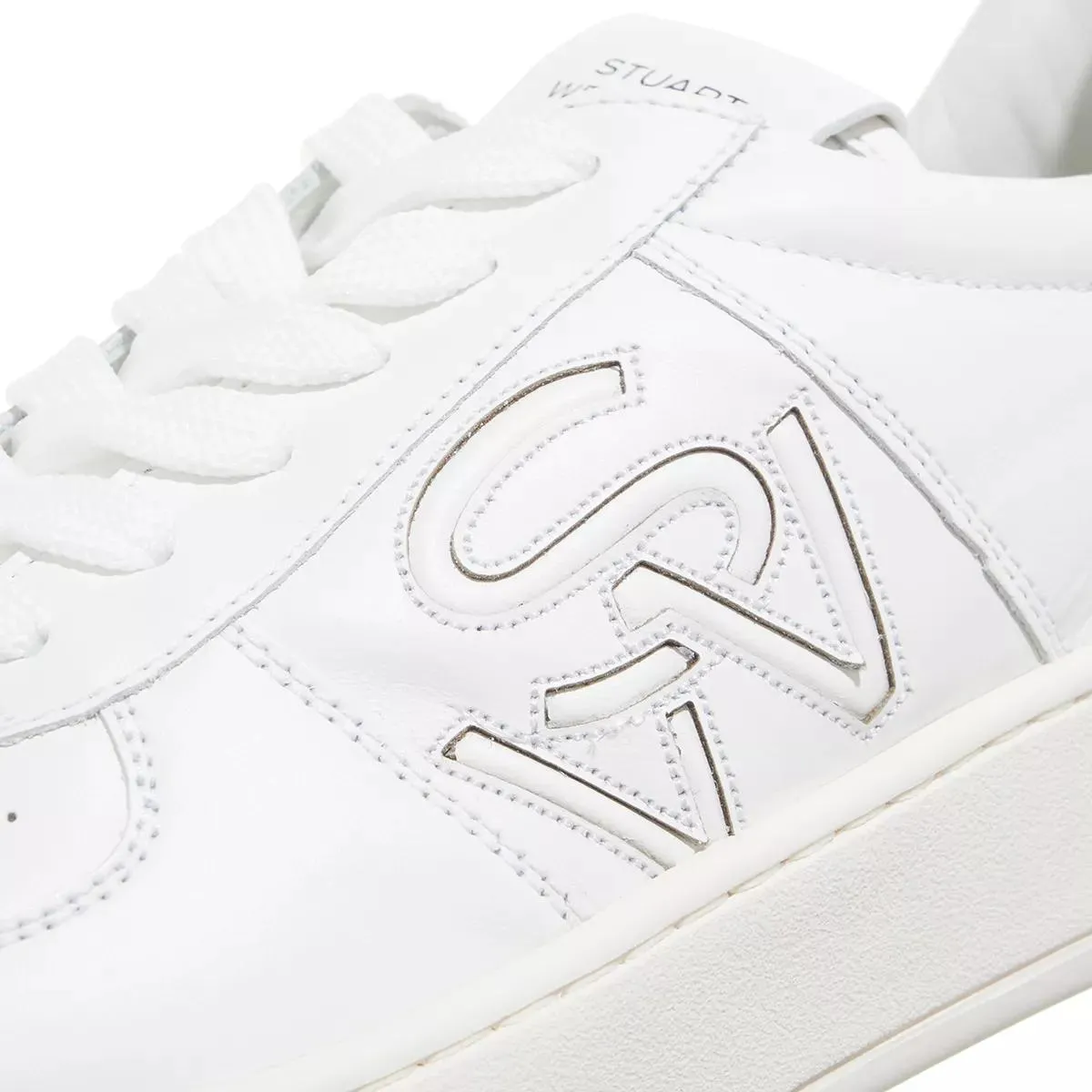 Stuart Weitzman  SW COURTSIDE LOGO SNEAKER White