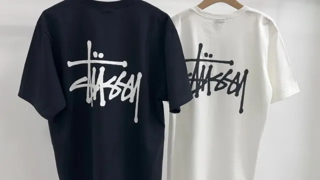 STUSSY  |Unisex U-Neck Plain Cotton Short Sleeves Logo Skater Style