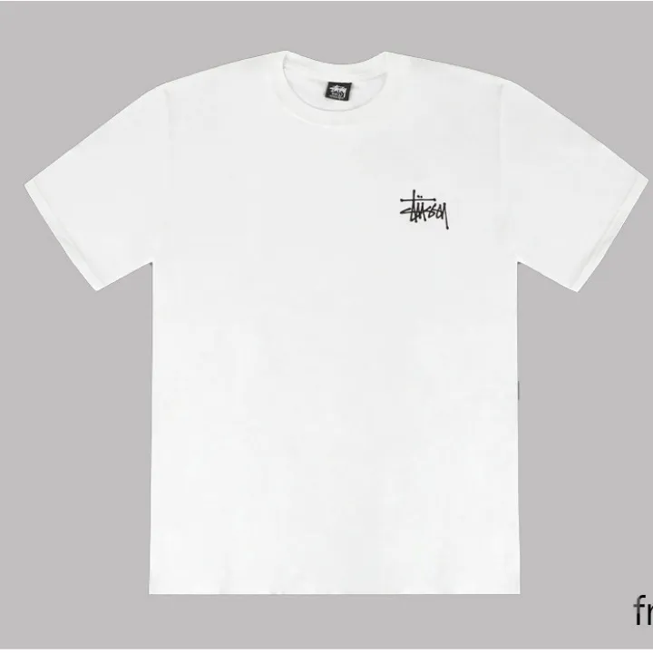 STUSSY  |Unisex U-Neck Plain Cotton Short Sleeves Logo Skater Style