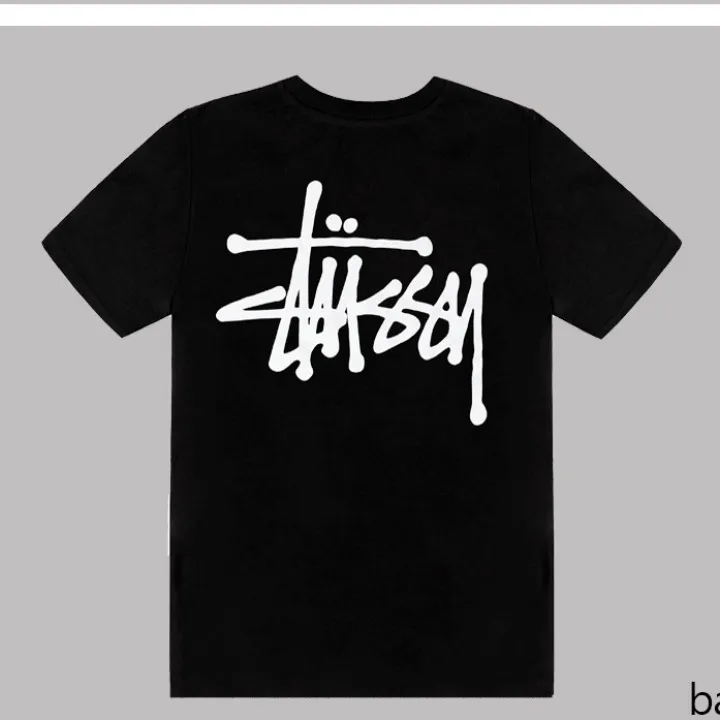 STUSSY  |Unisex U-Neck Plain Cotton Short Sleeves Logo Skater Style